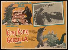 King Kong vs. Godzilla 1962 Mexican Lobby Card Horror Sci-Fi Monster 60s Poster