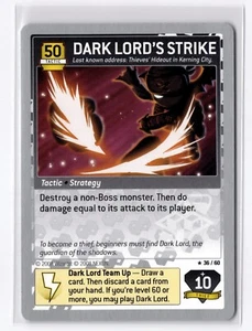 Maplestory iTCG Set 4 - DARK LORD'S STRIKE Rare Tactic Silver 36/60 - NPC Heroes - Picture 1 of 2