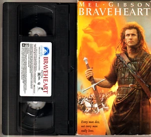 Braveheart - Mel Gibson, Sophie Marceau (on 2 VHS Tapes 1996 R) Good Condition - Picture 1 of 2