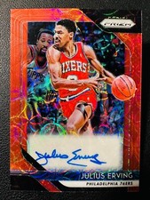 2018-19 Panini Prizm Choice Julius Erving Auto Red#Z