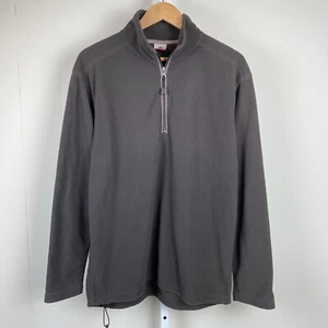 Colorado Clothing Tech Series Fleece Jacket Brown 1/4 Zip Pullover Mens Medium - Picture 1 of 6