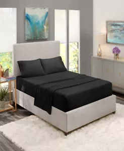Nestl King Size Sheets Set - 4 Piece King Sheets,-Black T4103989 - Picture 1 of 9