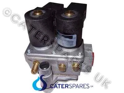 CATERSPARESUK FISH & CHIP RANGE DOPPEL GAS MAGNETVENTIL 230V DOPPELSPULE 1/2" + REGLERTEIL