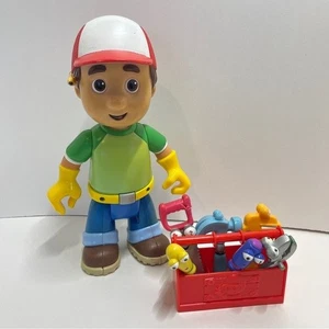 2007 Mattel Handy Manny 10.5" Talking Action Figure Toy With Tool Box Set Disney - Picture 1 of 14
