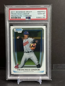 2011 Bowman Draft Chrome BDPP53 Francisco Lindor PSA 10 1st Bowman Chrome - Picture 1 of 2
