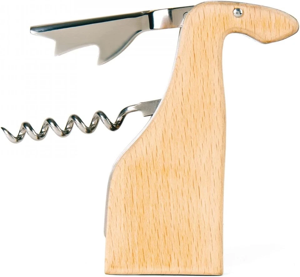 Kikkerland Barra Acero Inoxidable Accesorios Doble Bisagra Ciervo Sacacorchos,...  Foto 1 de 1