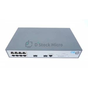 Switch HP JG920A / 1920-8G - 8 x 10/100/1000 + 2 x SFP - FRANCE / TVA - Photo 1/2