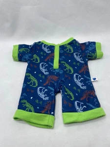 Build a Bear Schlafanzug Dinosaurier Dino blau grün Pyjama Schlafanzug Teddy Schlafkleidung - Bild 1 von 6