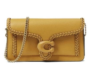 COACH Braided Leather Trim Tabby Chain Clutch - Picture 1 of 4