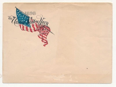1898 United States Navy, unused envelope, cover. Spanish American War - Image 1 of 4