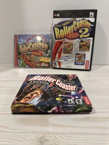 LOTE VINTAGE (3) JUEGOS PC/CD-ROM ROLLER COASTER TYCOON 1,2 Y 3 Lote - Imagen 1 de 5