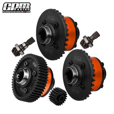 GPM Carbon Steel +7075 Alu F+C+R Complete Differential For TRAXXAS X-Maxx XRT - Image 1 of 4