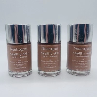Neutrogena Healthy Skin Liquid Makeup Exp 2020 90 Warm Beige 1 Oz Each   ~ 3 Pcs - Image 1 of 4