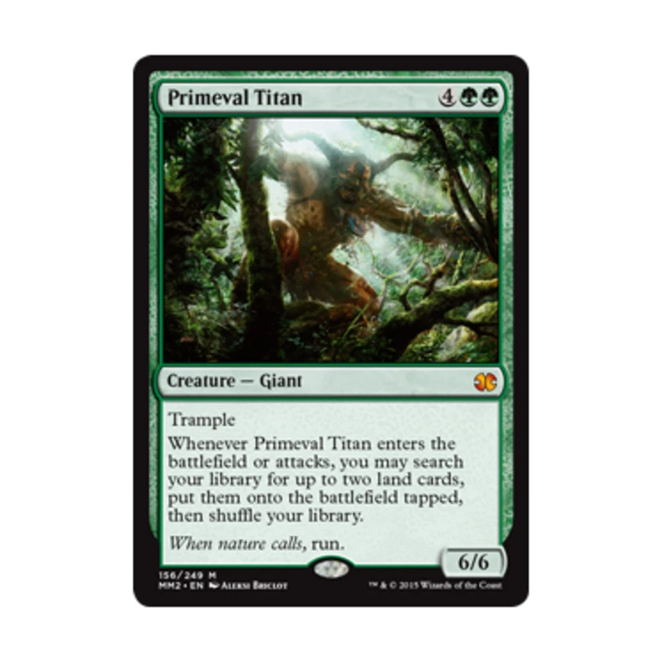 WOTC MtG Modern Masters 2015 Primeval Titan (MR) NM - Image 1 of 1