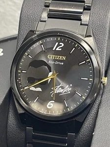 Citizen Eco-Drive Marvel Stan Lee Limited Edition 39mm Black Watch AR3077-56W - Picture 1 of 11