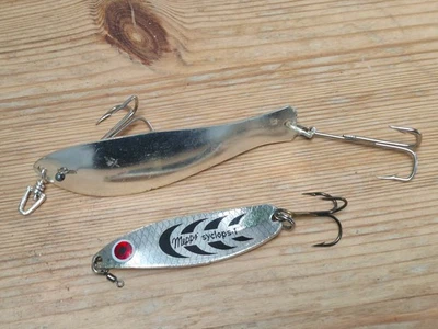 Selten:   MEPPS Syclops 12gr + Original HEINTZ  Blinker Wobbler - Bild 1 von 2