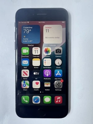 Apple iPhone SE 2.ª Generación 64 GB Negro TFW Straight Talk MHHC3LL/A iOS Craktt-BACK Foto 1 de 4