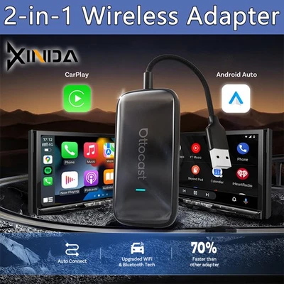 Ottocast Remote Control APP Control 4+32GB Ultra Aibox Wireless CarPlay Adapter - Image 1 of 4