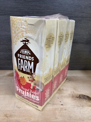 SUPREME PET FOODS 4 Pack Tiny Friends Farm Russel Rabbit Fruities with Cherry & Apricot Exp 03/26