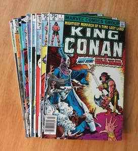 Run of *9* KING CONAN (1979/Giants!) #1-9—7 Newsstands! (VF/NM) Bright & Glossy! - Picture 1 of 9