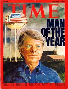 Jimmy Carter Man Of The Year Vintage Time Magazine 1977 NO LABEL !! - Picture 1 of 1