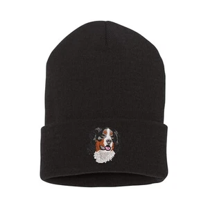 Gorro bordado perro de montaña de Berna, gorro de invierno gorro perro de montaña - Imagen 1 de 2