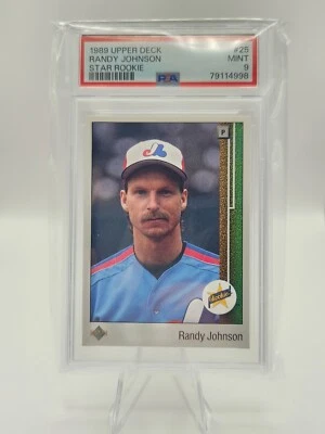 Béisbol Upper Deck 1989 - #25 Randy Johnson (RC) PSA 9 Foto 1 de 2