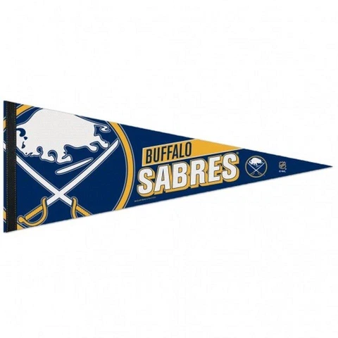 Buffalo Sabres 12x30 Premium Wool Pennant [NEW] NHL Sign Banner Wall Cave Cover