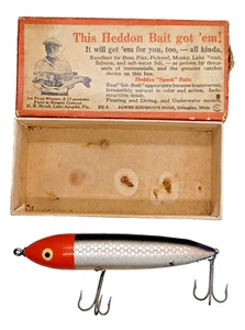 Vintage Heddon Zara Spook 9249 PRH Fishing Lure Topwater Bait Box Nose Tie - Picture 1 of 4