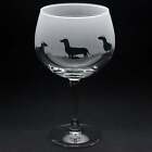 Dachshund Dog Gin Cocktail Glass - Hand Etched/engraved Gift