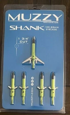 Muzzy 289 Vástago Muzzy Cabeza Ancha 5 PK, Multi, Talla Única 100 Grano 2 Hojas Foto 1 de 2