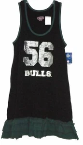 * VESTIDO DE PUNTO USF BULLS TALLA S-M-L-XL NEGRO VERDE PLATA LENTEJUELAS ELÁSTICO NUEVO CON ETIQUETAS - Imagen 1 de 2
