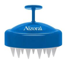 Nizoral Hair Shampoo Brush with Soft Silicone Scalp Massager 1 Count Blue