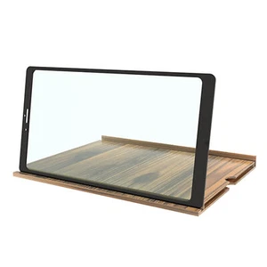 Cellphone Screen Magnifier 10 Inches Stable Wood Grain for Ipad Holder Holder - Photo 1 sur 16