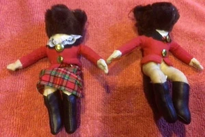 Par de muñecas de animales de peluche Fox Hunt pequeñas Handford tal cual - Imagen 1 de 9