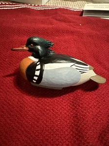 NEW Jett Brunet Ducks unlimited miniature Red-Breasted Merganser 2016 #17 - Picture 1 of 5