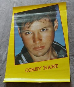 Póster de música de primer plano facial de Corey Hart de Vancouver Canadá con impresiones de pie grande en muy buen estado - Imagen 1 de 1