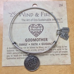 Pulsera Madrina Viento y Fuego Plata Rusa Expandible Ajustable - Imagen 1 de 1