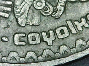 Dramatic Doubling error in $50 pesos Coyolxauhqui Moon Goddess Remarcacion - Picture 1 of 14