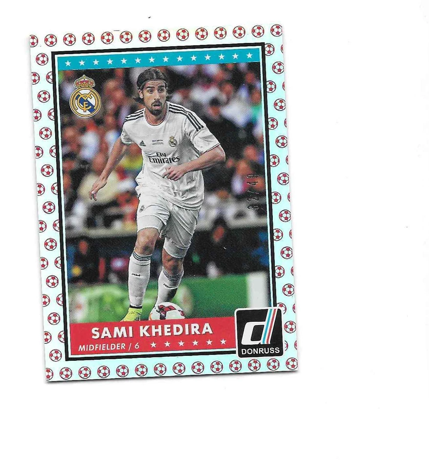 2015 Donruss Soccer Ball Red #4 Sami Khedira Real Madrid 32/49 - Image 1 of 1