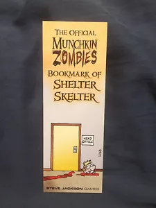 Official Munchkin Zombies Bookmark of Shelter Skelter - Picture 1 of 1