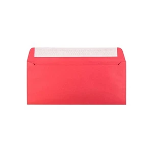 JAM Paper #10 Business Colored Envelopes w/Peel and Seal Closure 4.125x9.5 Red - Picture 1 of 3
