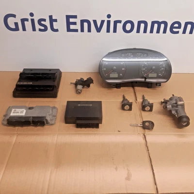 2006 VOLKSWAGEN VW POLO 9N3 1.4 PETROL (BUD) ECU LOCK SET KIT 03C906024AD  (S3) - Image 1 of 4