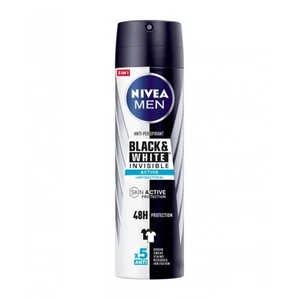 Nivea Men Invisible For Black And White Active Deodorant Spray 200ml - Foto 1 di 3