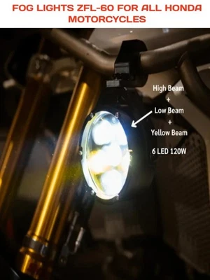 FOG LIGHT ZFL-60 FIT FOR ALL HONDA MOTORCYCLES Foto 1 de 4