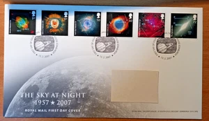 2007 GB Der Himmel bei Nacht Briefmarken (x6) Ersttagsbrief (angetippte Adresse) - Bild 1 von 4