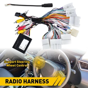 Radio Stereo Car Wire Harness Cable Adapter For Toyota Support JBL AMP w/ Canbus - Picture 1 of 19