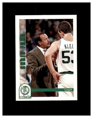 1992-93 NBA Hoops Basketball Chris Ford Coach Card #240 Boston Celtics MINT - Image 1 of 2
