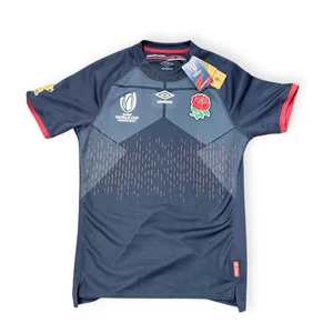 NWT Umbro England Rugby Jersey 2023 World Cup France Vtg Navy Shirt Mens Small - Picture 1 of 7