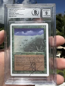 CORCIO DE VIDA, PRUEBA DE ARTISTA / BOCETO, REVISADO, 1994 MTG, AMY WEBER, ¡BAS 9! - Imagen 1 de 3